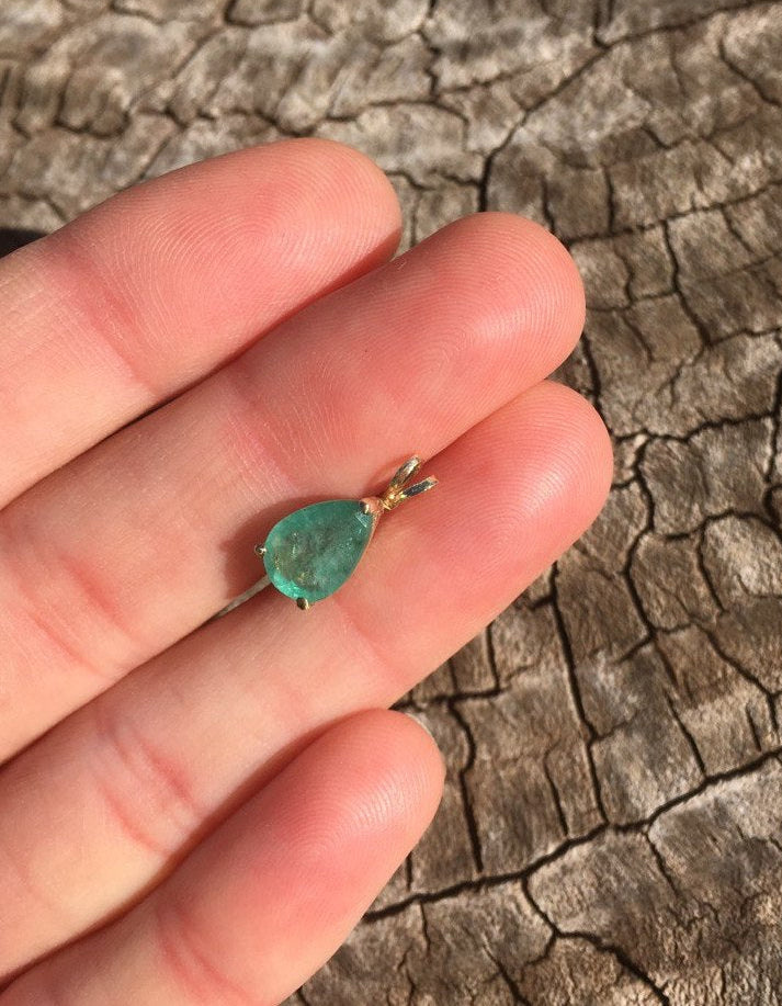 Emerald Basket Pendant