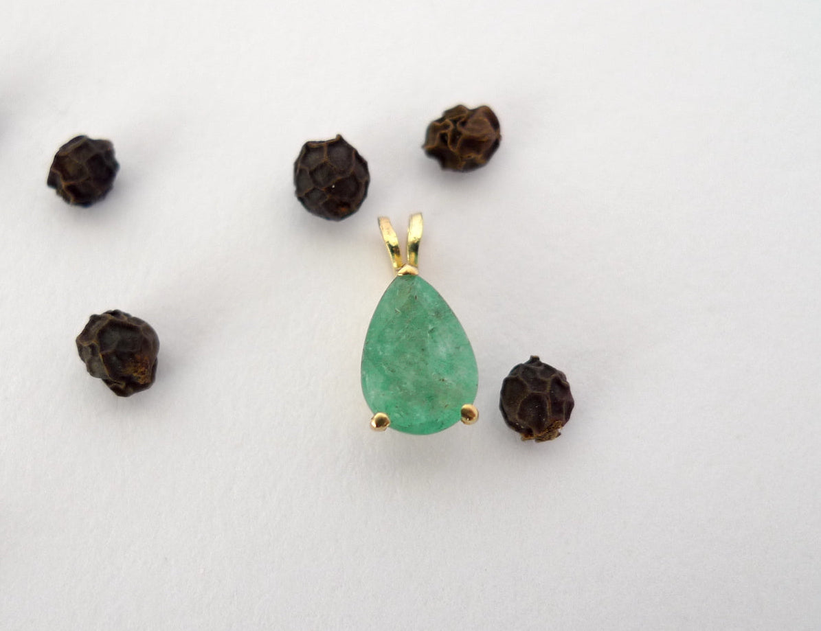 Emerald Basket Pendant