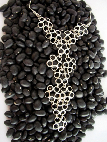 Silver Flowers Necklace