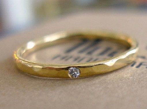 Tiny Diamond Ring 4.5 US