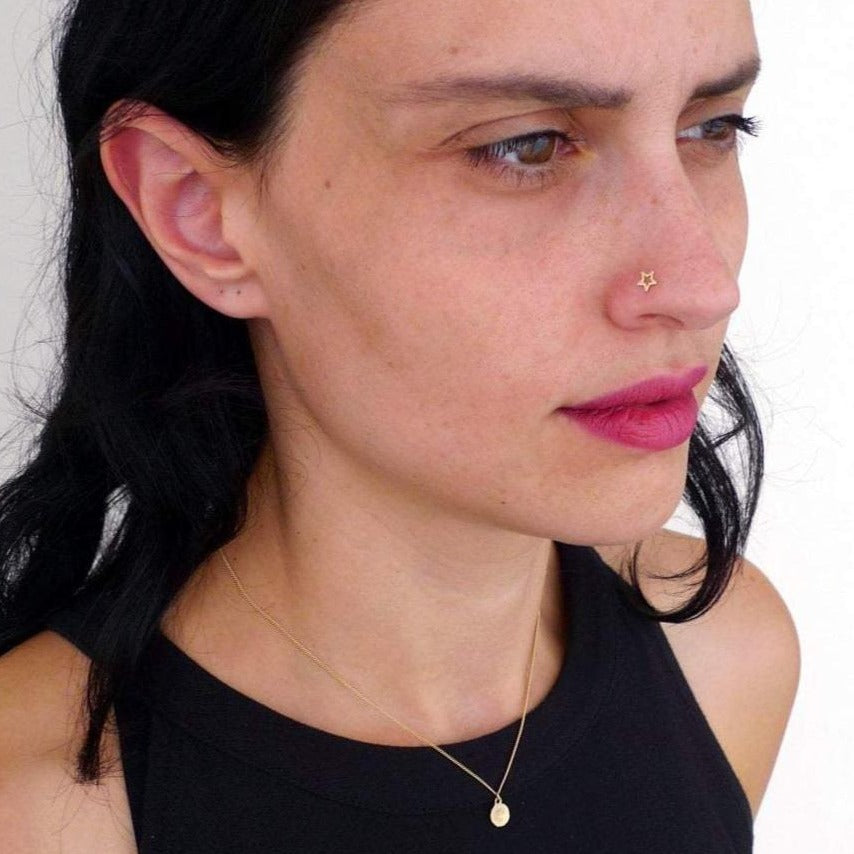 14K Star Nose Stud