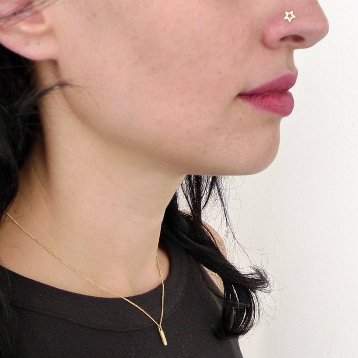 14K Star Nose Stud