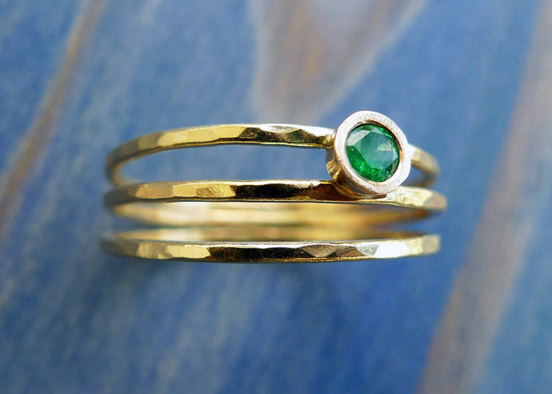 non diamond engagement ring minimalist