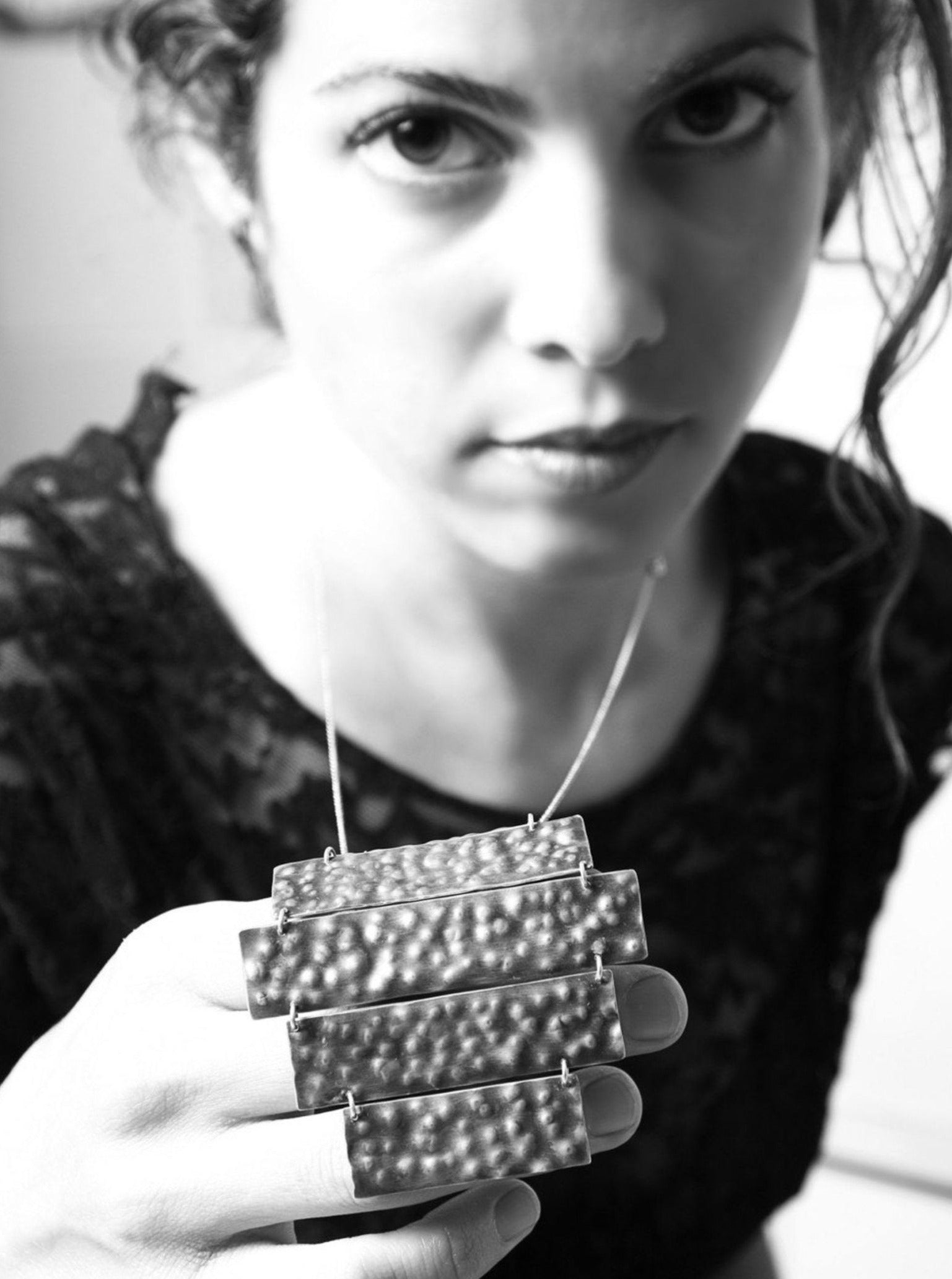 Black Silver Breastplate