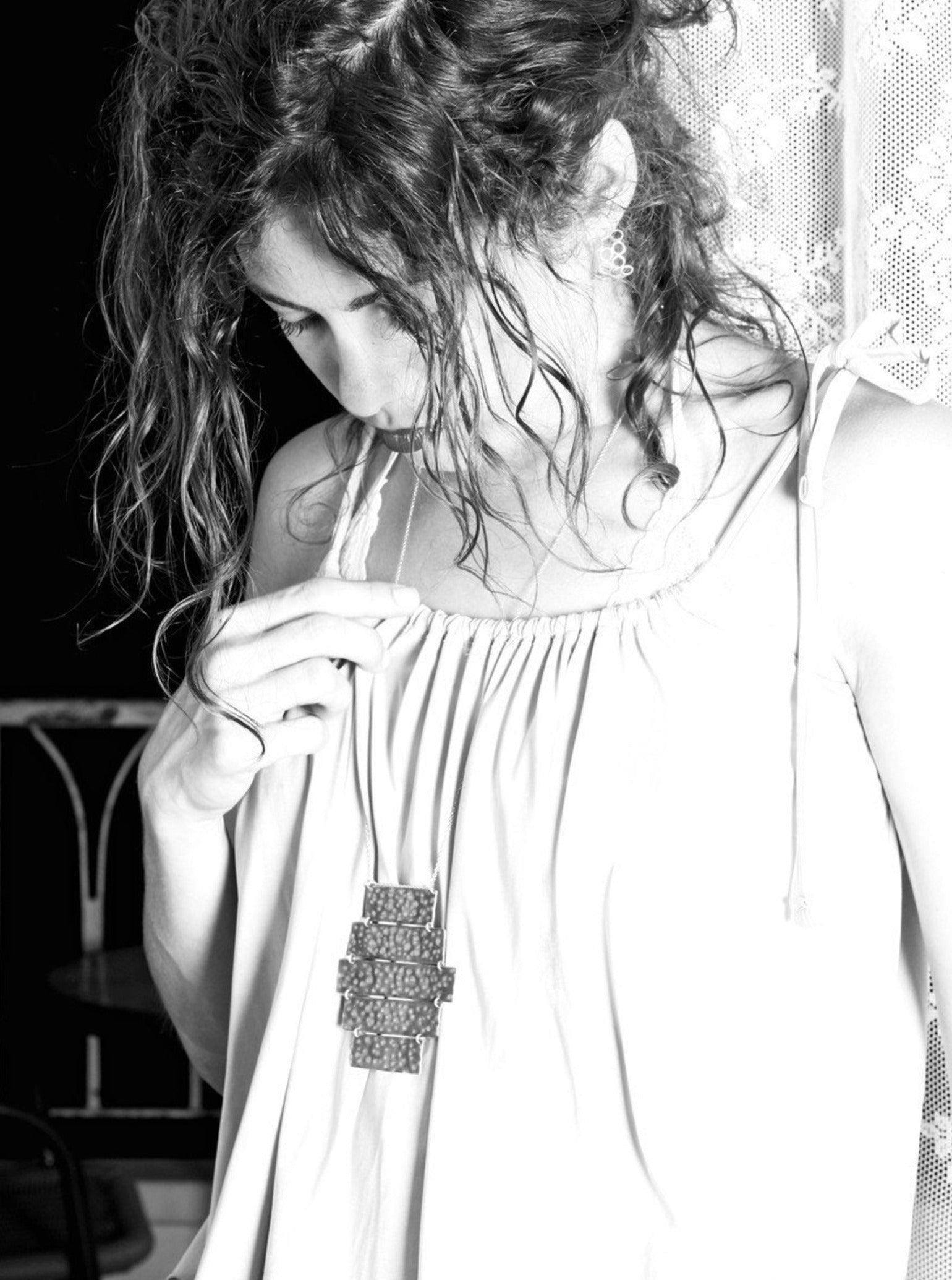 Black Silver Breastplate