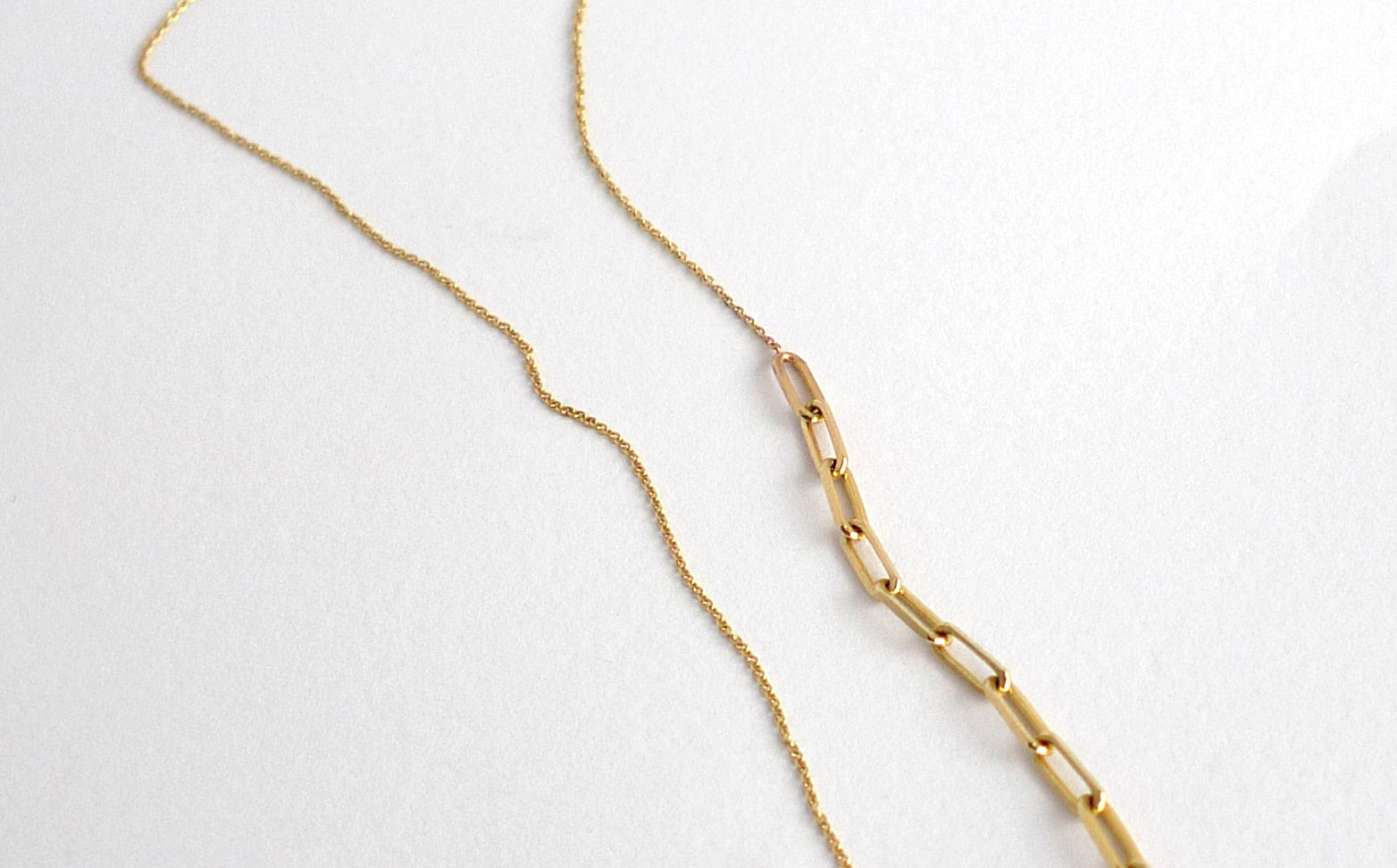 14k gold dual chain