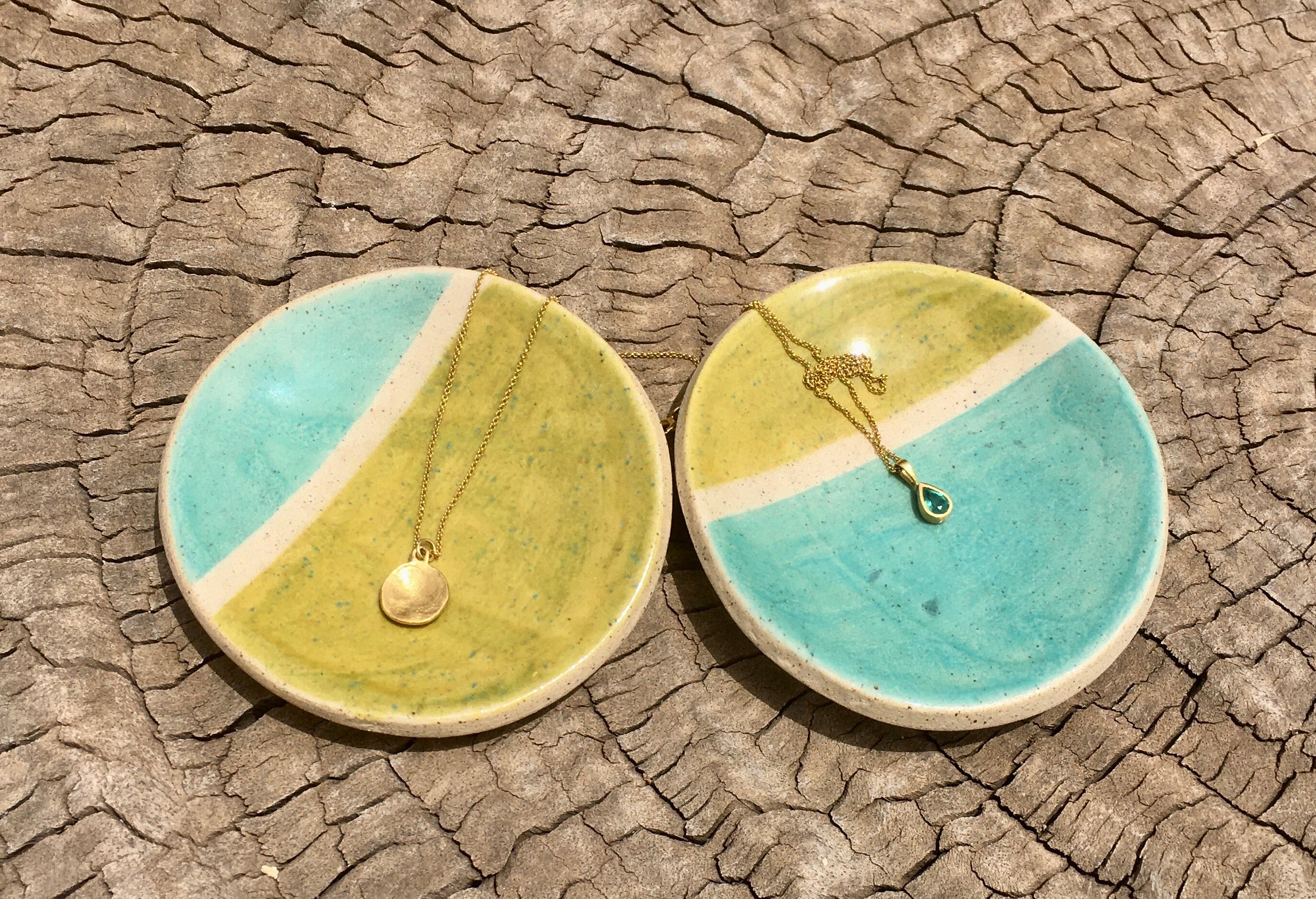 Turquoise & Green Plates