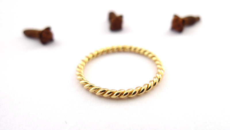 18k gold Braided Ring