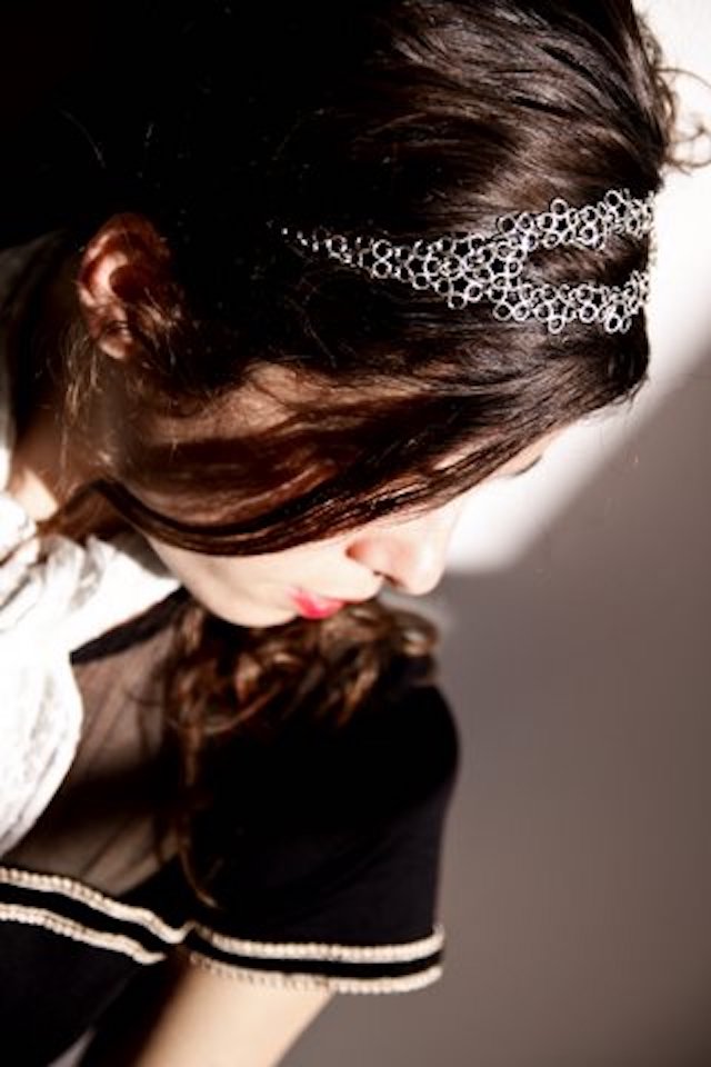 Silver Flowers Tiara