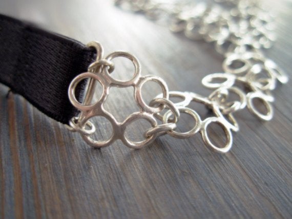 Silver Flowers Tiara