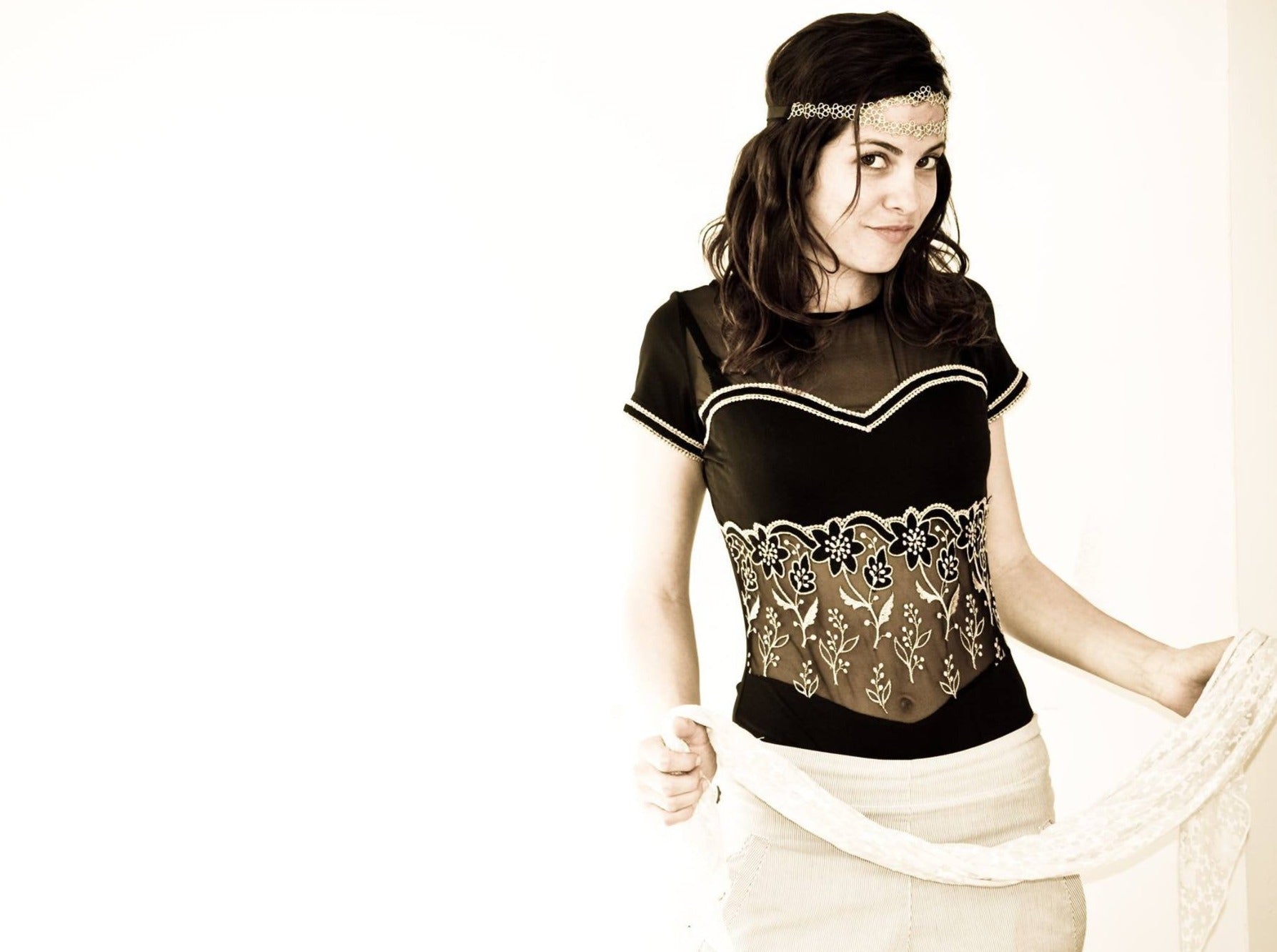 100% recycled silver headband tiara