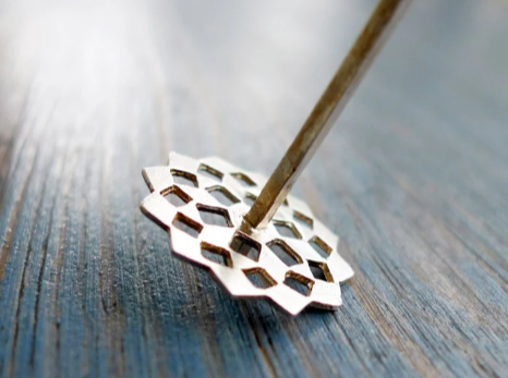 Silver Mashrabiya Dreidel