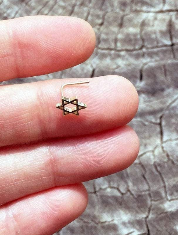 Star of David Nose Stud