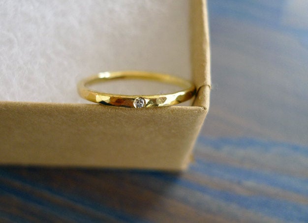 Tiny Diamond Ring 4.5 US