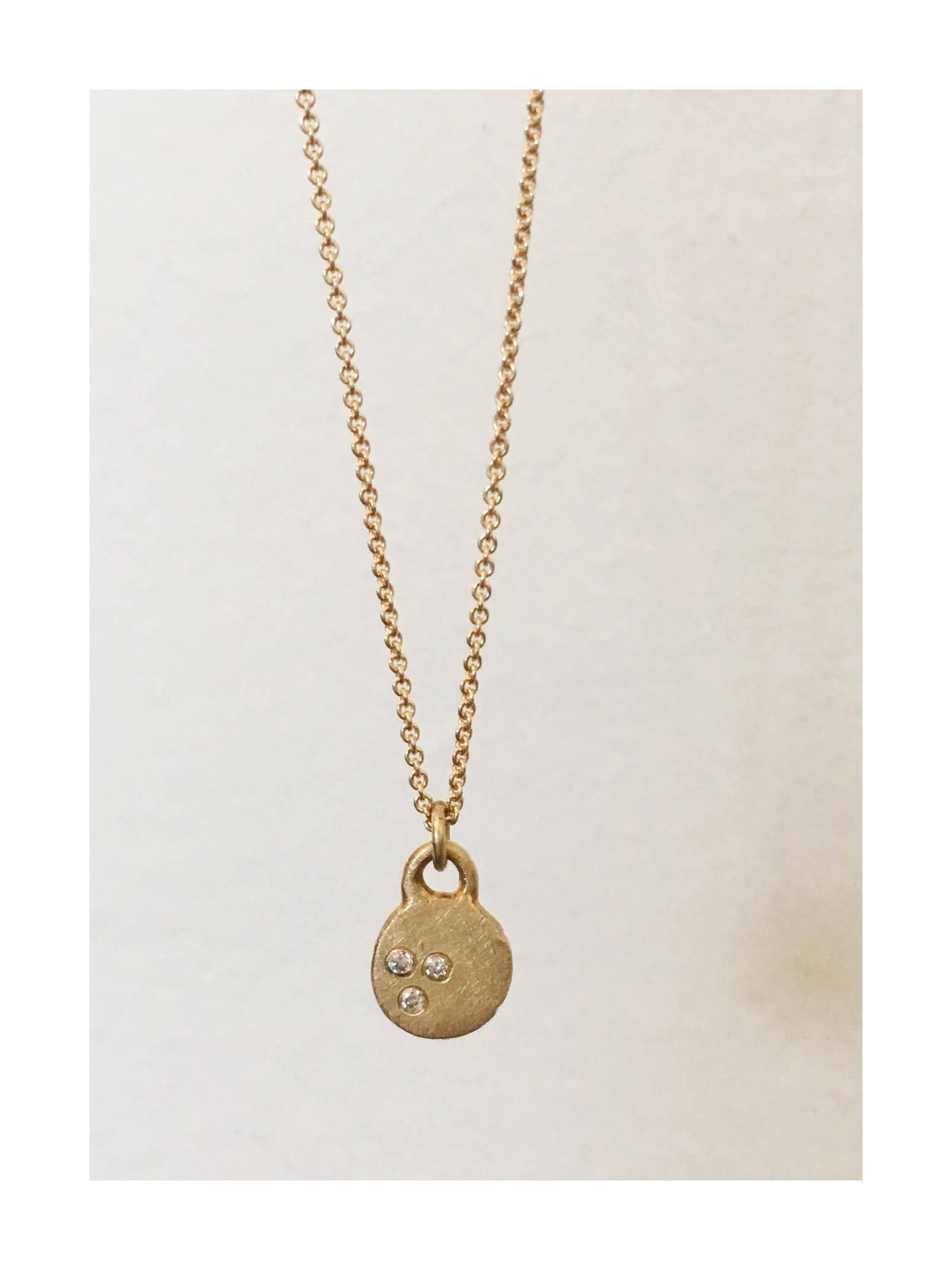 Tiny Initial Disc Charm