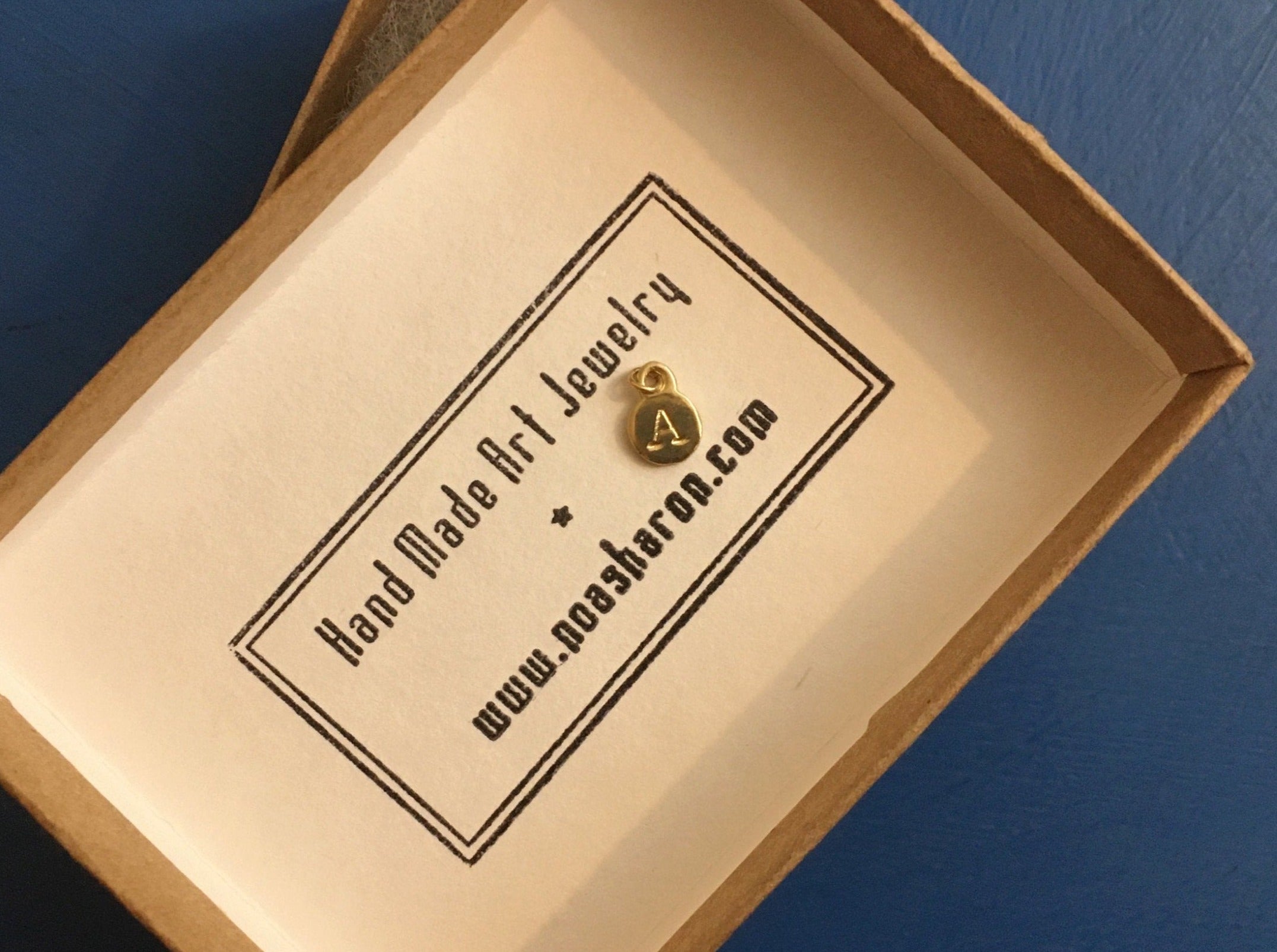 Tiny Initial Disc Charm