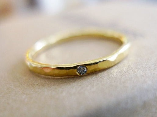 Tiny Diamond Ring 4.5 US