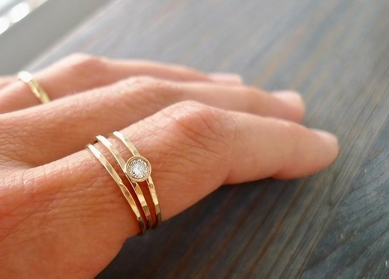 Asymmetrical Emerald Wrap Ring