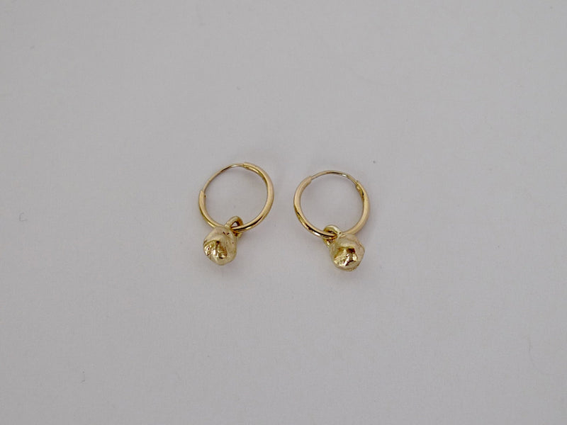 Dangling Nugget Hoops