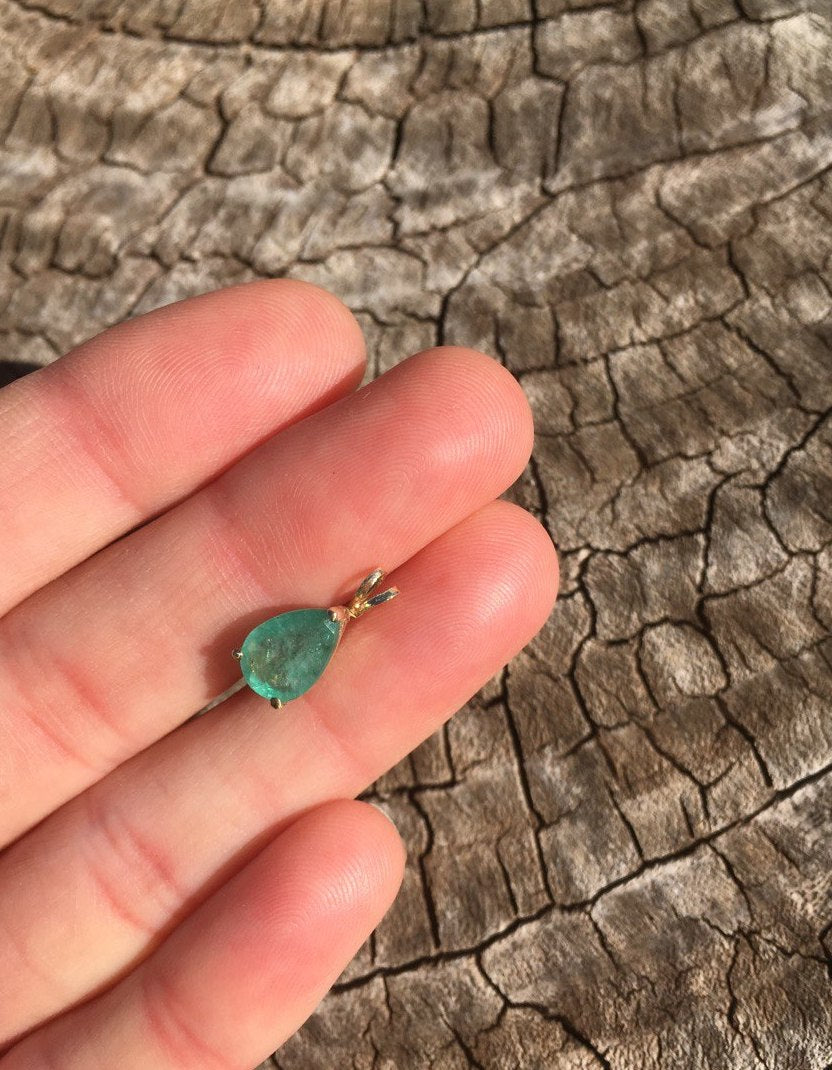 Emerald Basket Pendant