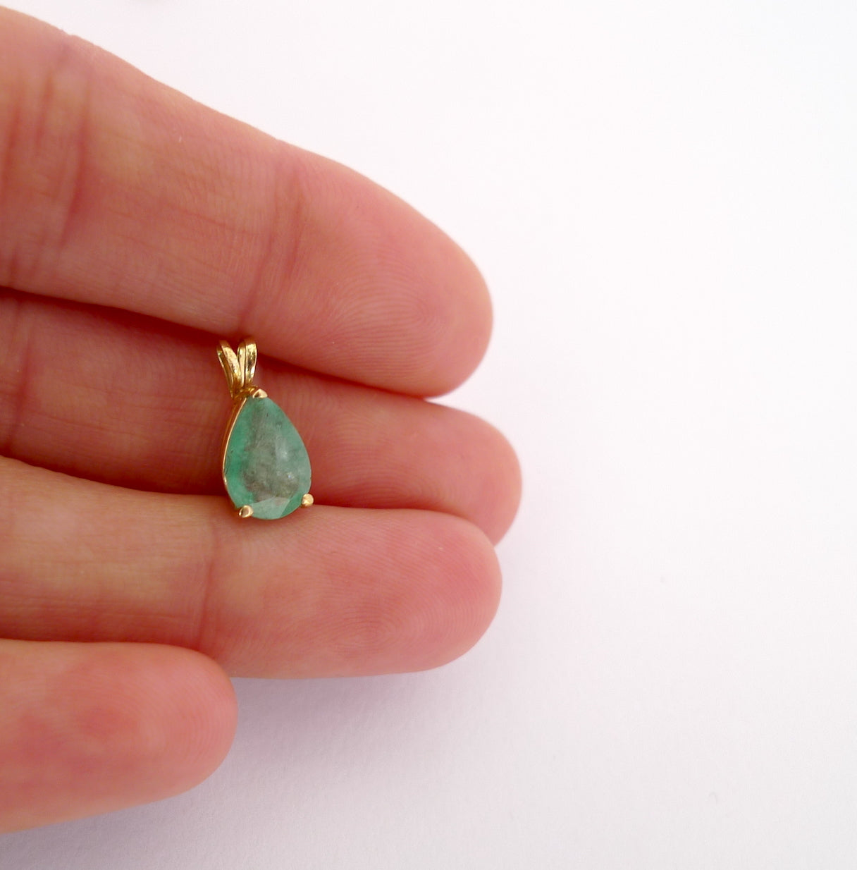 Emerald Basket Pendant