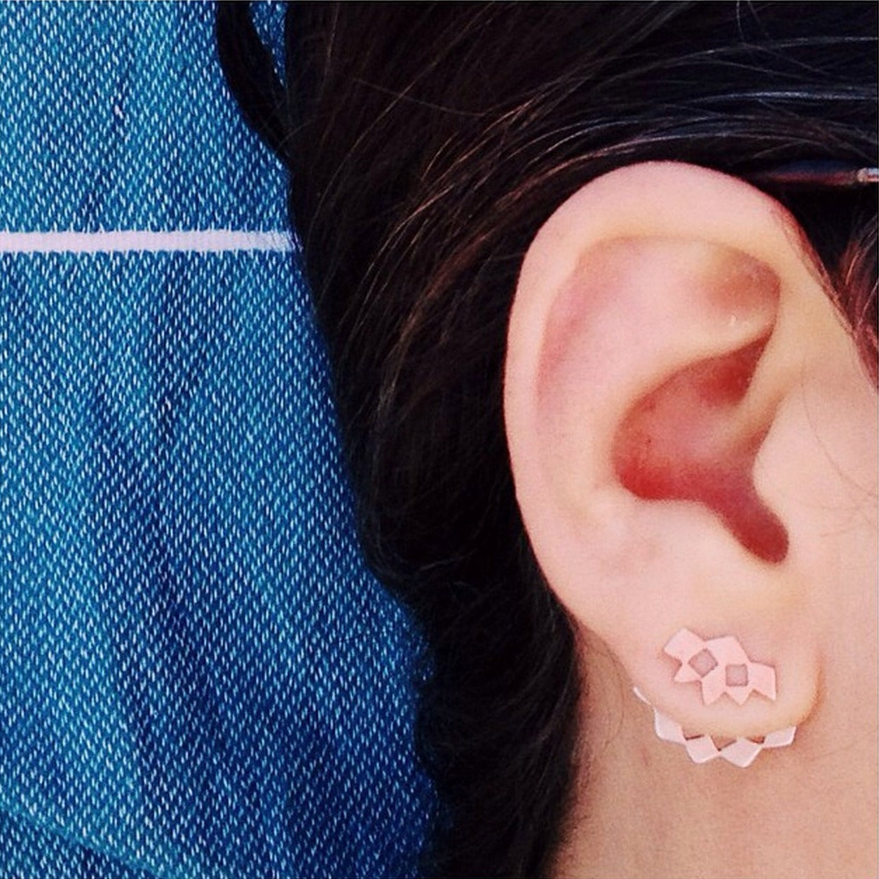 Long Mashrabiya Ear Jacket