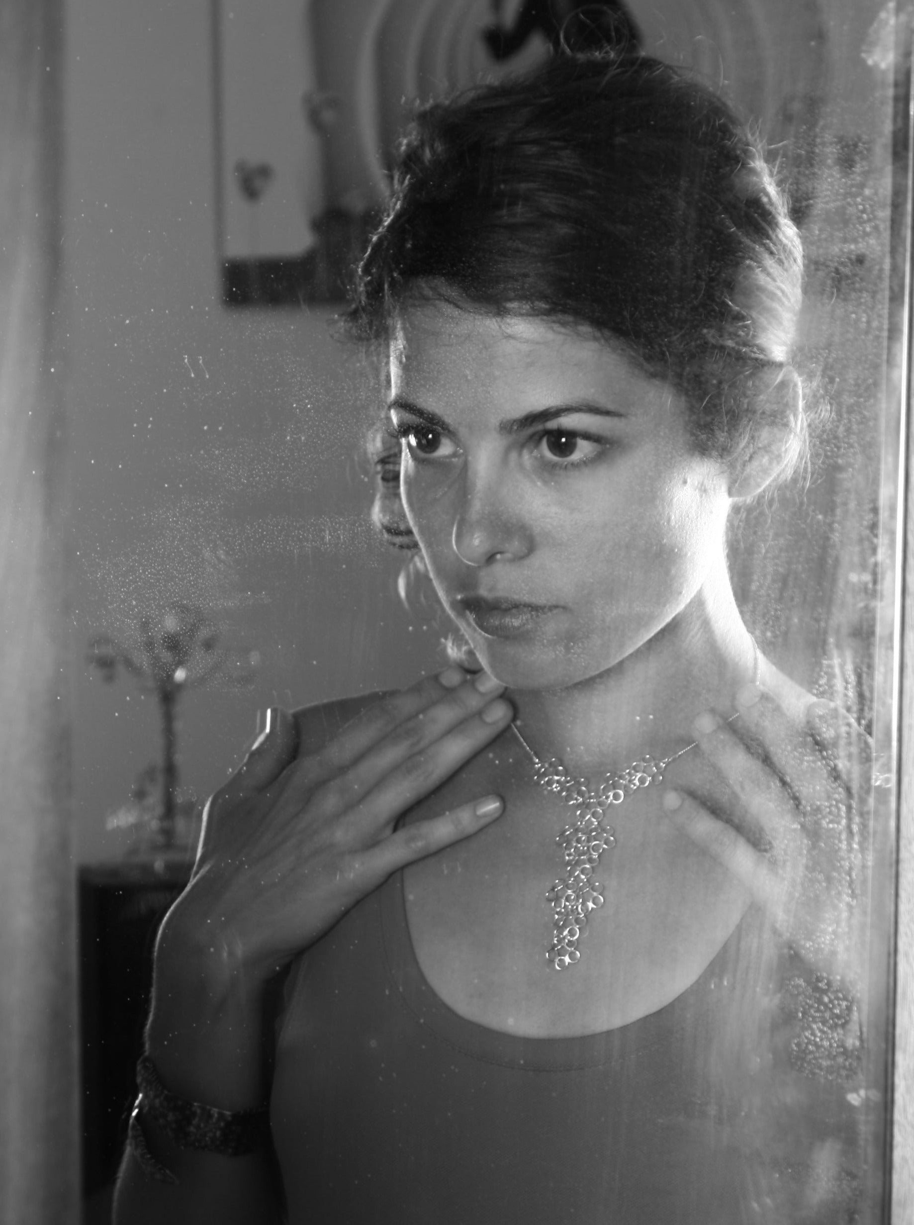 Silver Flowers Necklace