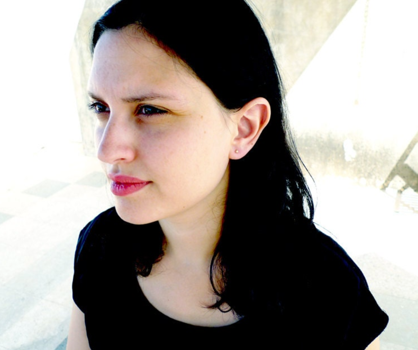 Tiny Gold Ball Earring