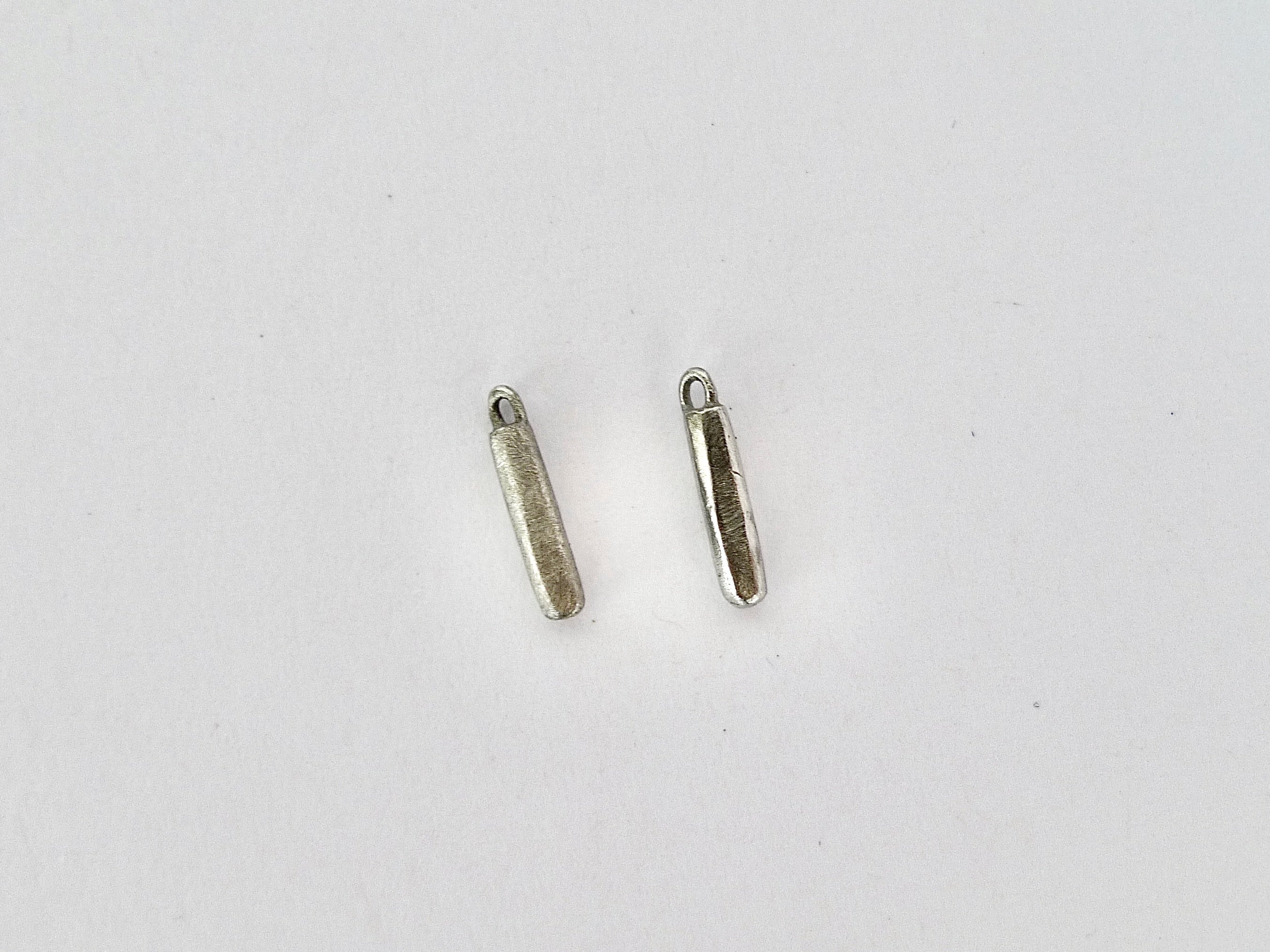 Tiny Platinum Wand Charm