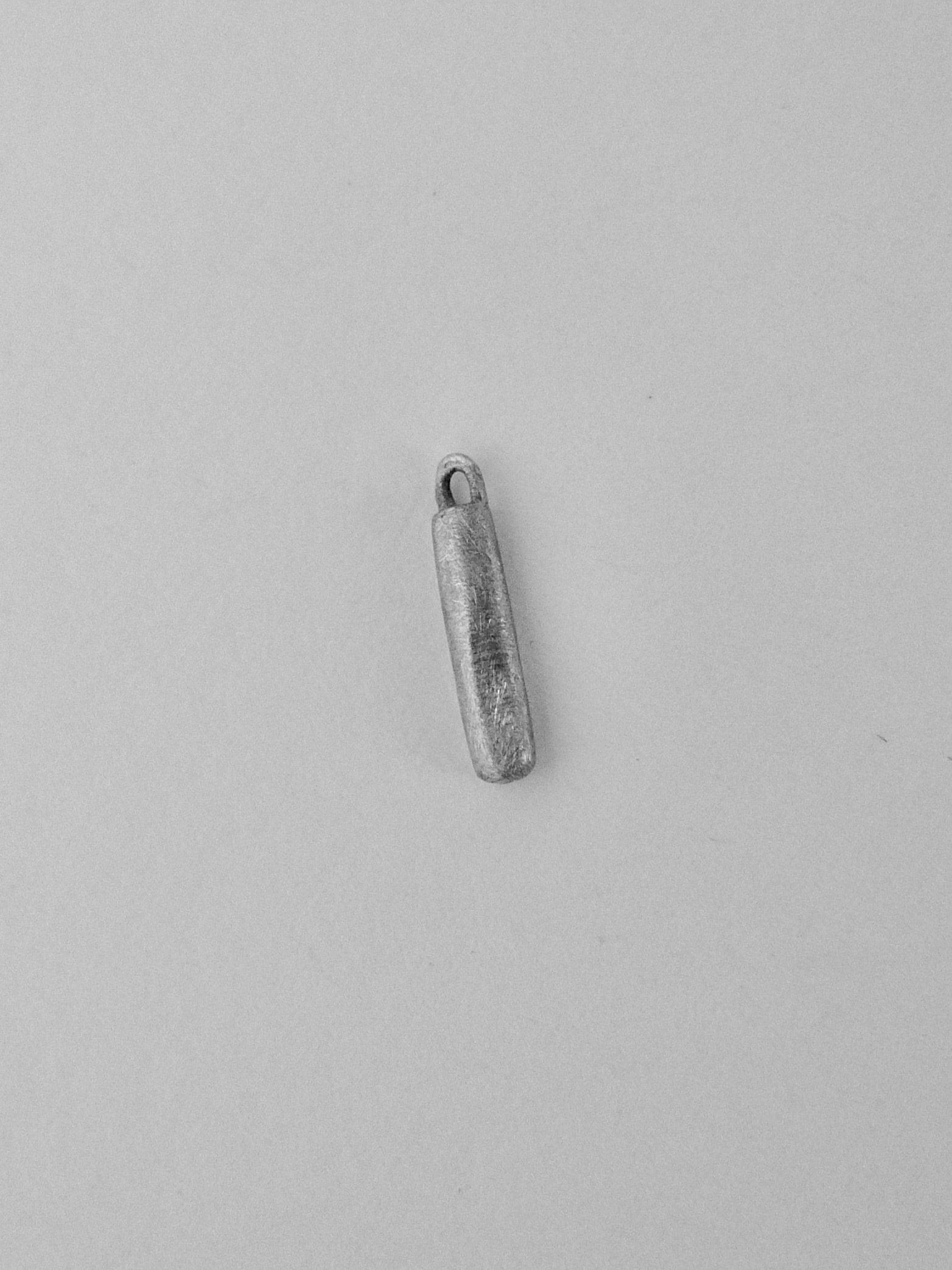 Tiny Platinum Wand Charm