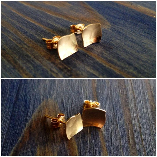 Square Gold Shells