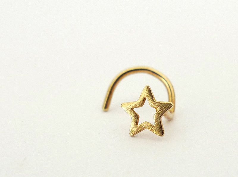 14K Star Nose Stud