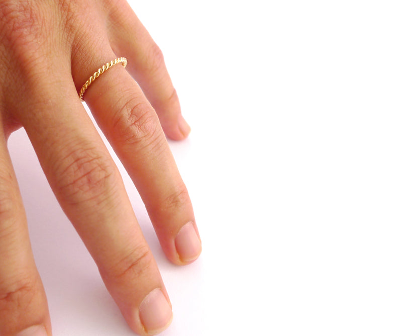 18k gold Braided Ring