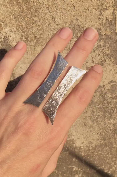 Duo ring sterling silver 