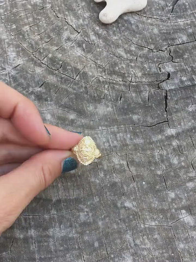 18K Etruscan inspired Ring