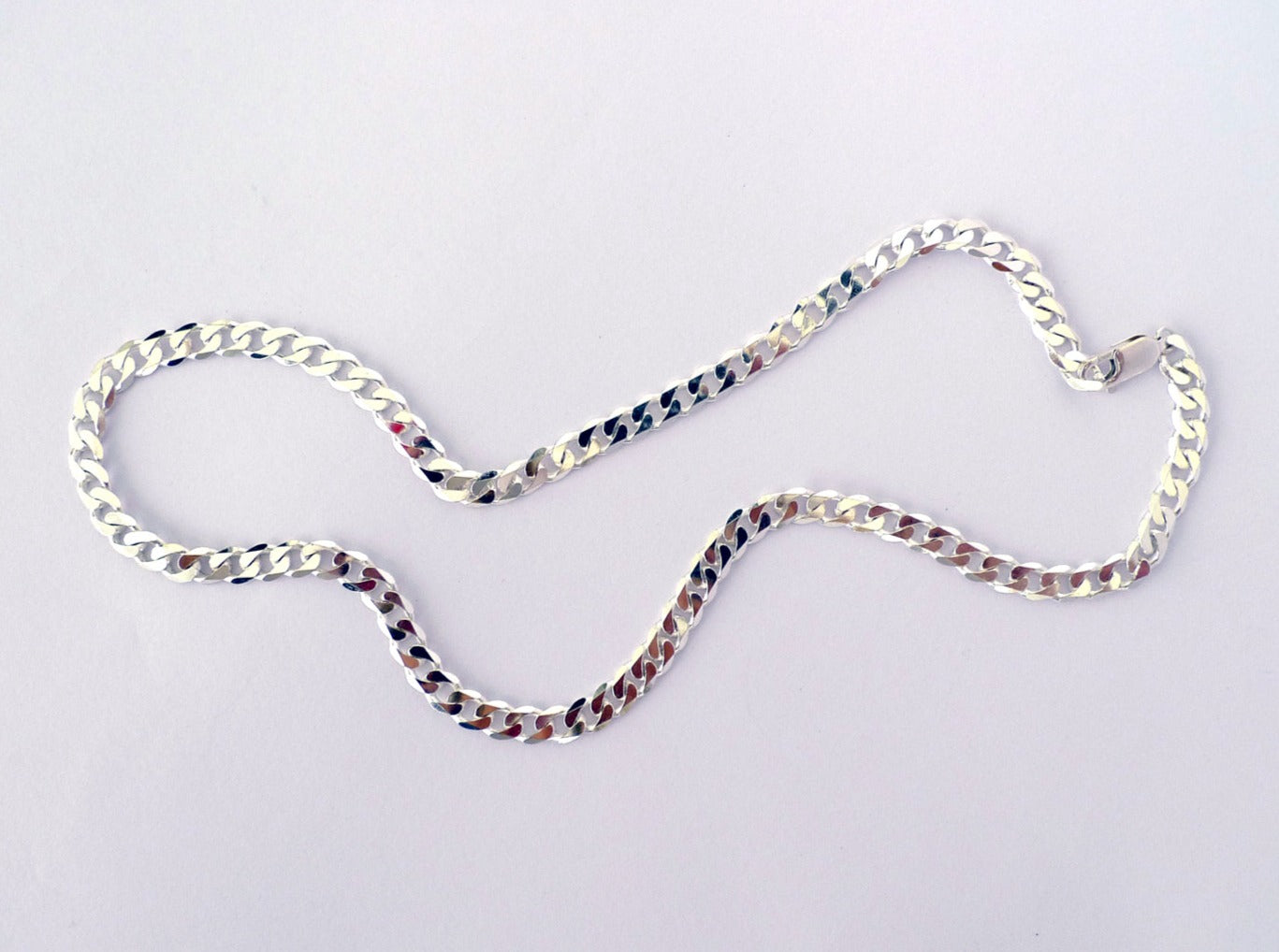 תכשיטים לגבר אונליין שרשרת כסף סטרלינג אמיתי גורמט לגבר שרשרת צאנקית קובנית מחוליות איטלקית