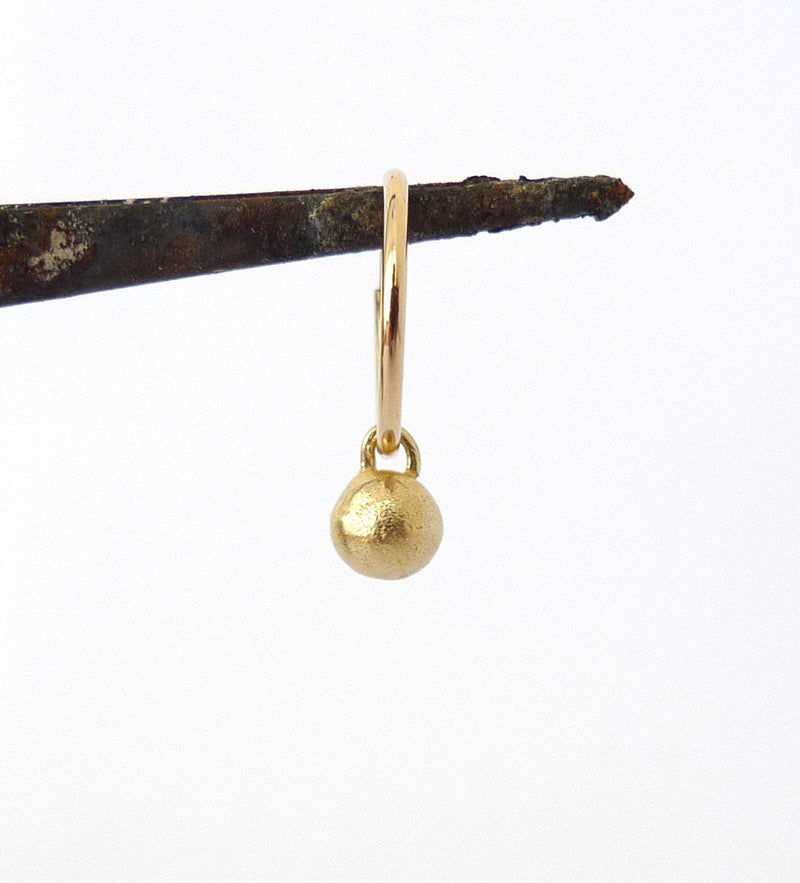 14k gold ball charm