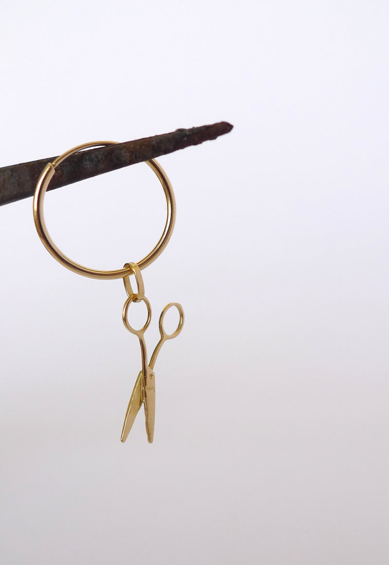 Gold Scissors Charm