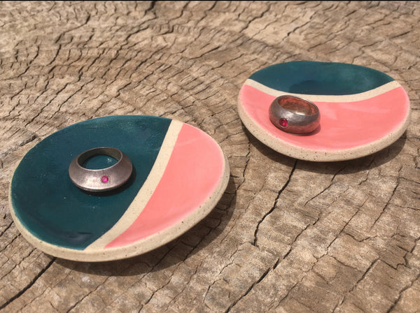 colorful small ceramic plates