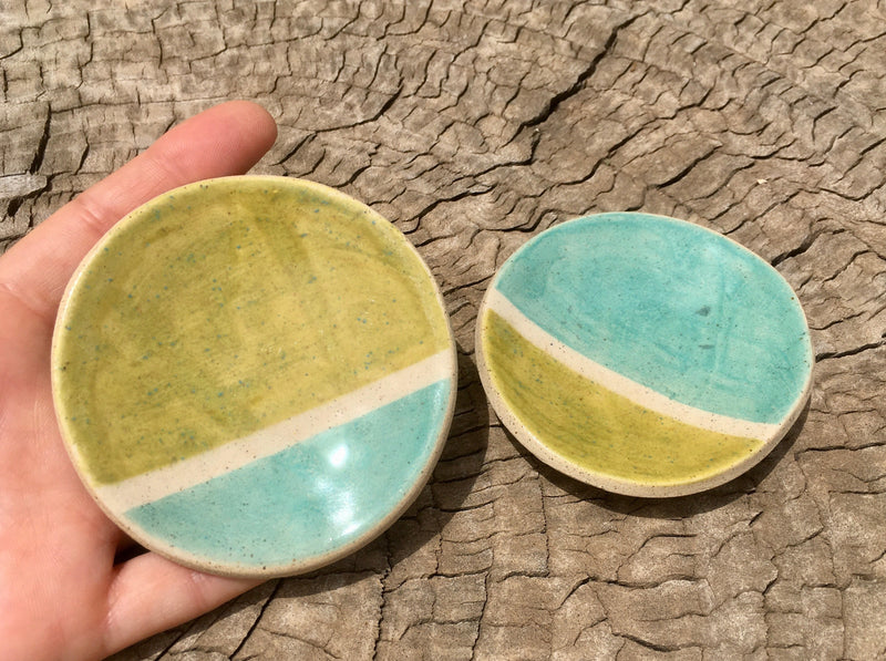 Turquoise & Green Plates