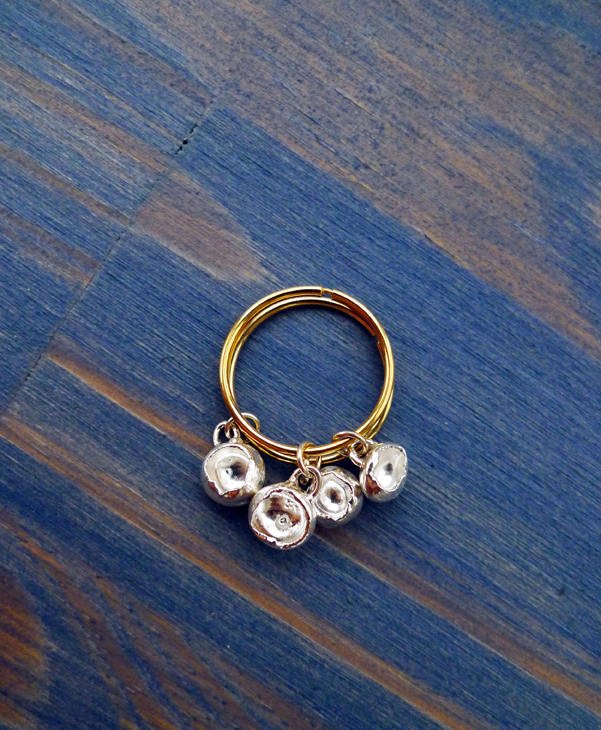 Nugget Dangle Hoops