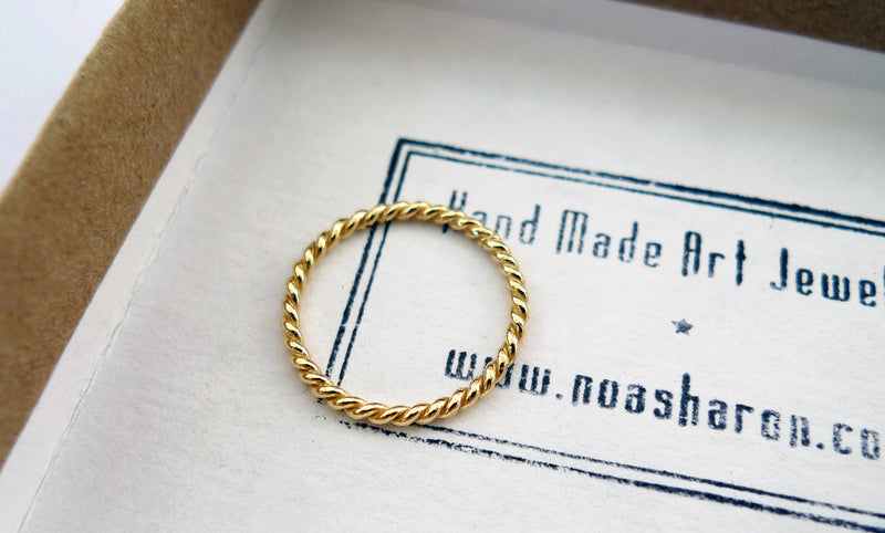18k gold Braided Ring