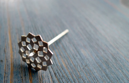 Silver Mashrabiya Dreidel