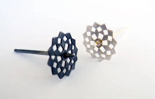 Silver Mashrabiya Dreidel