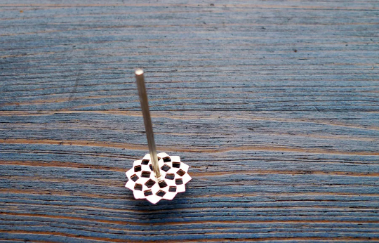 Silver Mashrabiya Dreidel