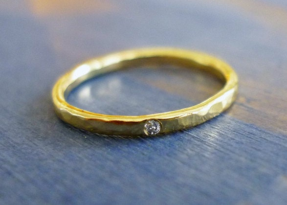 Tiny Diamond Ring 4.5 US