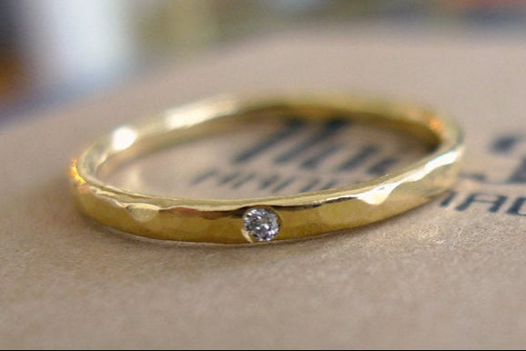 Tiny Diamond Ring 4.5 US