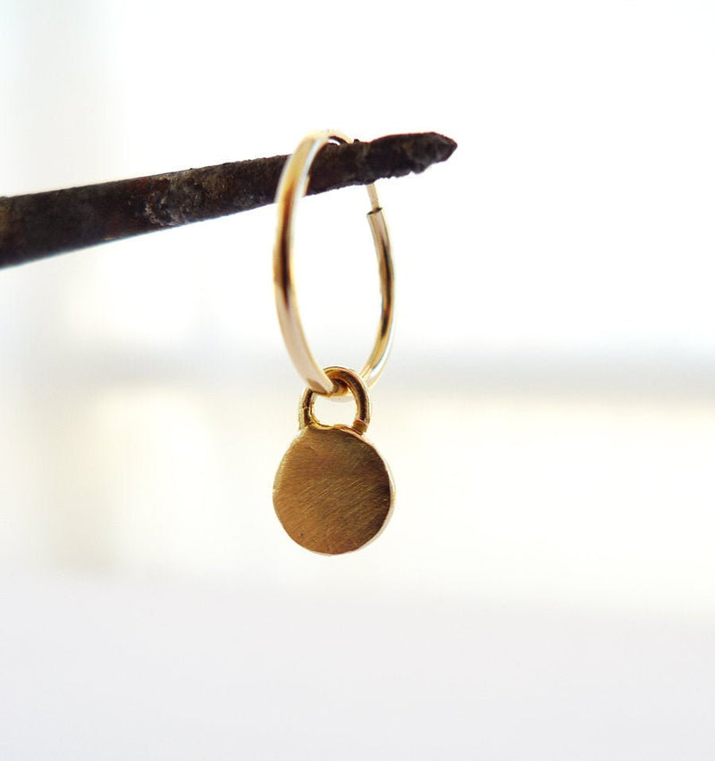 Tiny Initial Disc Charm