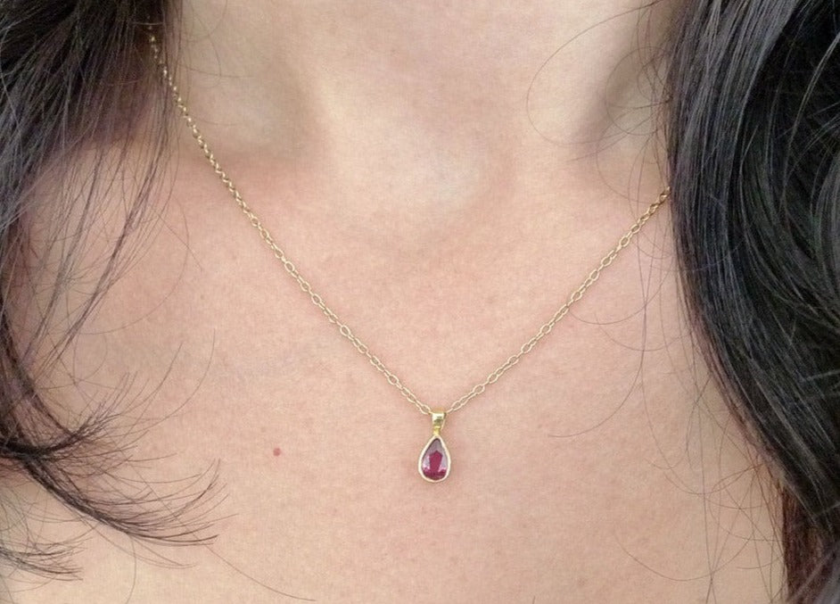 Tourmaline Tear Drop