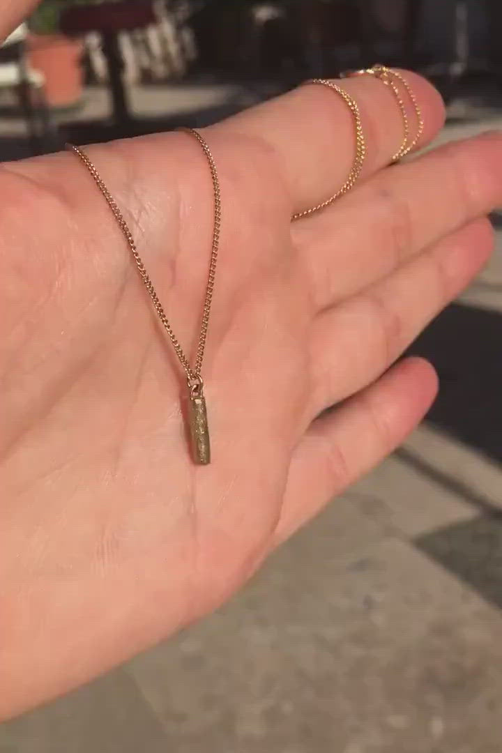 Tiny Wand Gold Charm